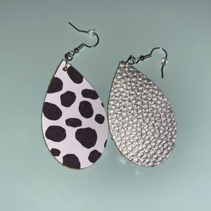 Faux Leather Earrings